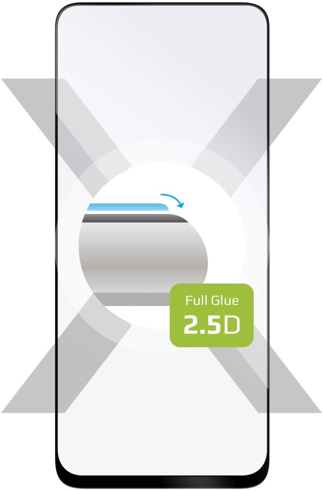 FIXED ochranné tvrdené sklo Full-Cover pre OnePlus Nord CE 2 5G, lepenie cez celý displej, FIXGFA-891-BK, číre/čierne